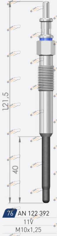 Свеча накаливания A-N PARTS 122 392